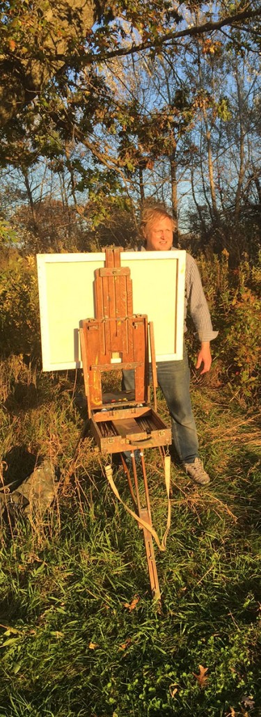 Carl painting Fall 2015